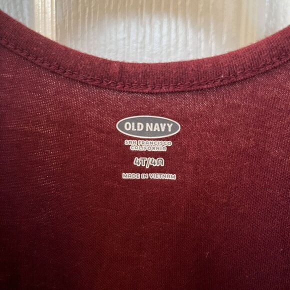 Old Navy Girls Scoop Back Tutu Tulle Dress Long Sleeve Marin Berry Girls Size 4T - Picture 8 of 12